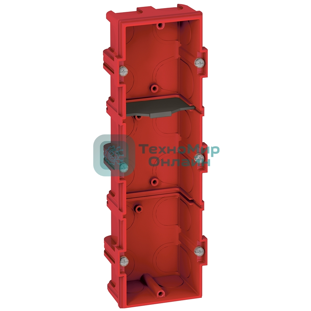 Коробка Batibox для кирпичных стен 3-местная, глубина 40 мм