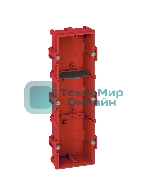 Коробка Batibox для кирпичных стен 3-местная, глубина 40 мм