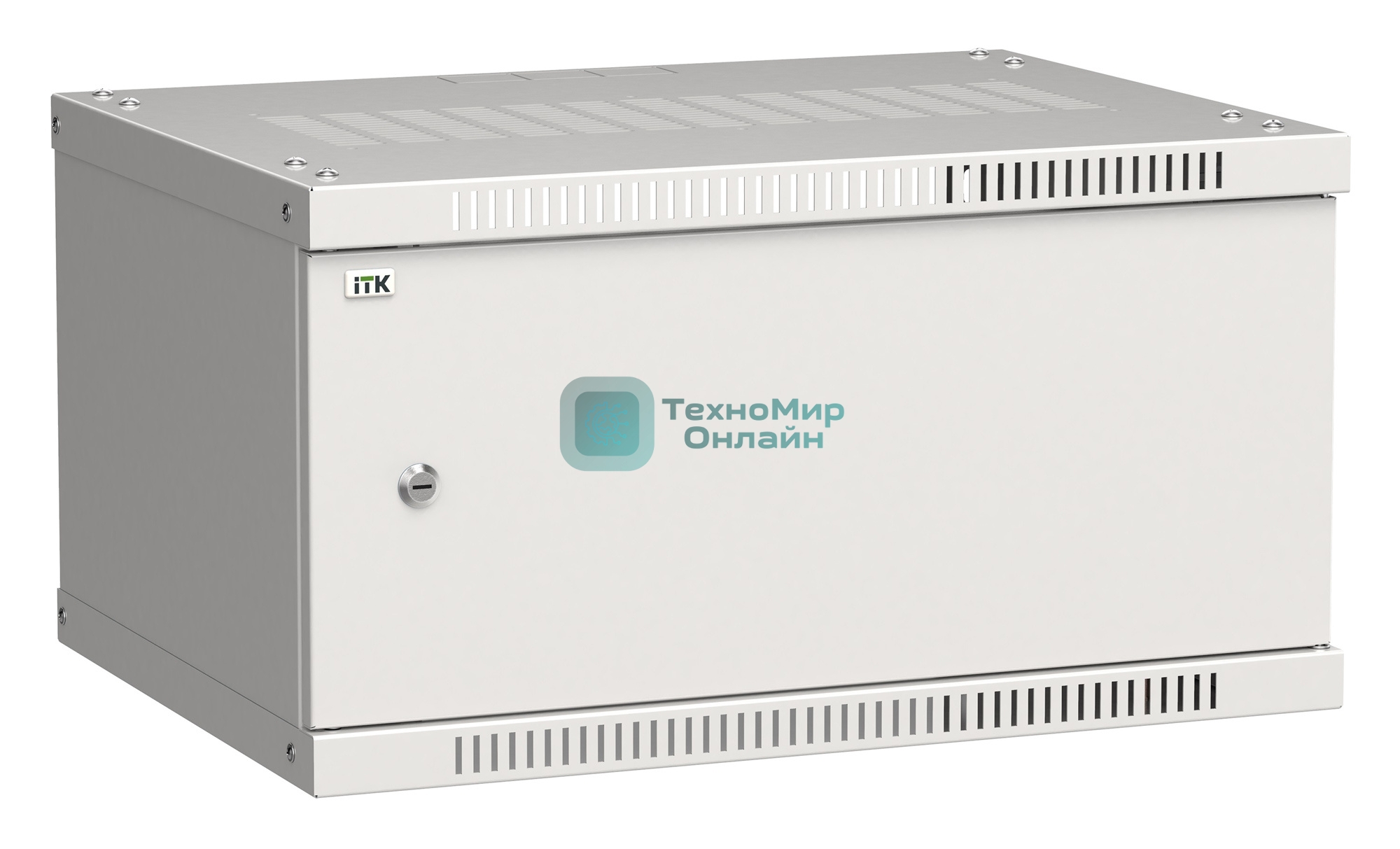 Шкаф ITK LWE3-06U64-MF LINEA WE 6U 600x450 мм дверь металл серый