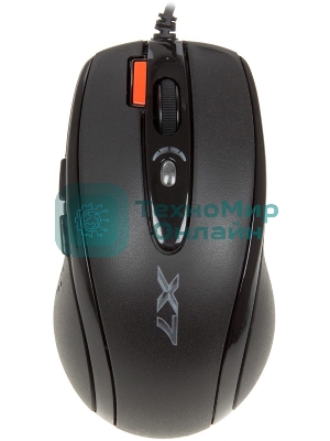 Мышь проводная A4Tech X-710BK черный, 2000 dpi, USB, кнопки - 7