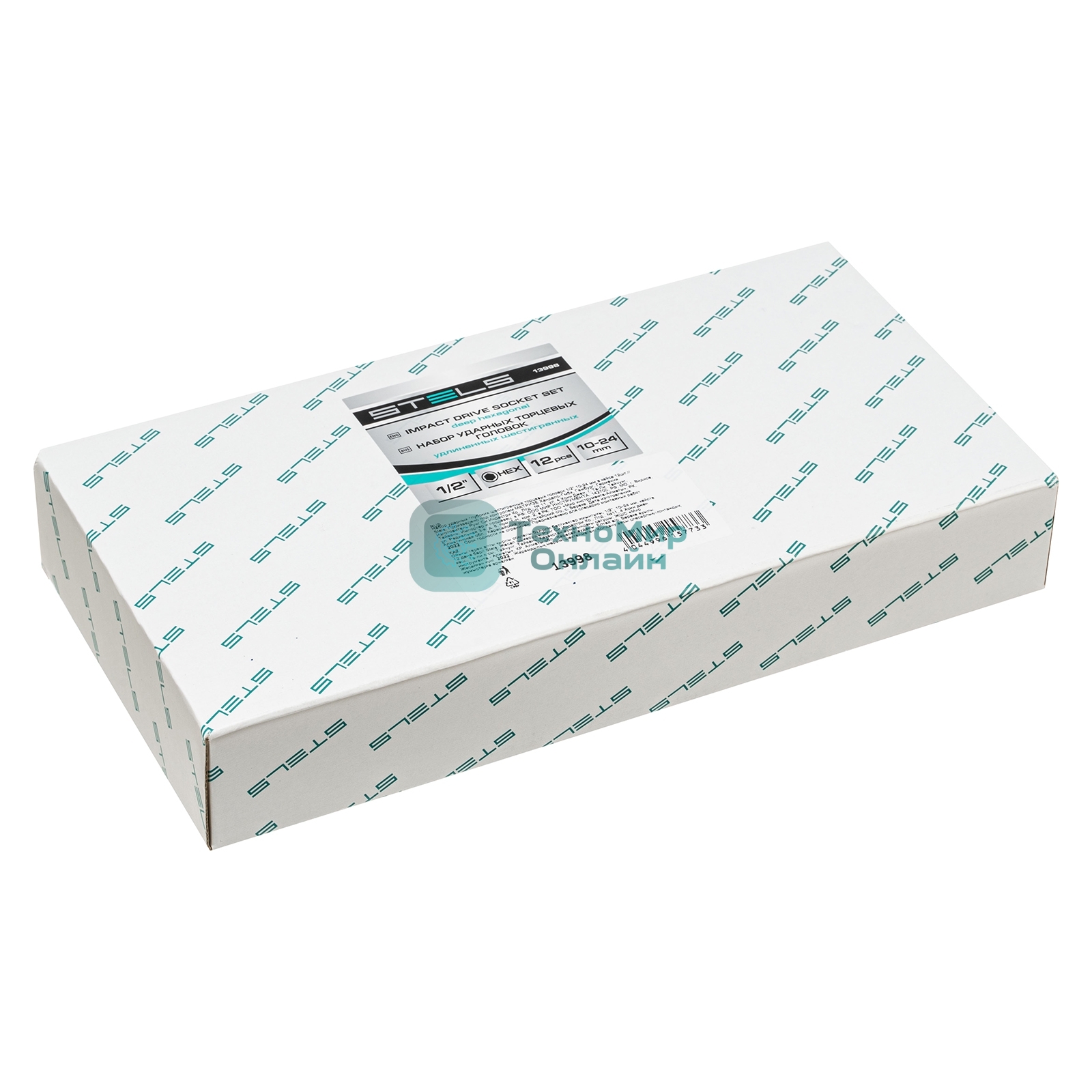 Набор ударных глубоких шестигранных торцевых головок Stels 1/2