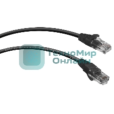 Патч-корд Cabeus PC-UTP-RJ45-Cat.5e-2m-BK UTP, cat. 5e, 2 м, неэкранированный, черный. 7681c