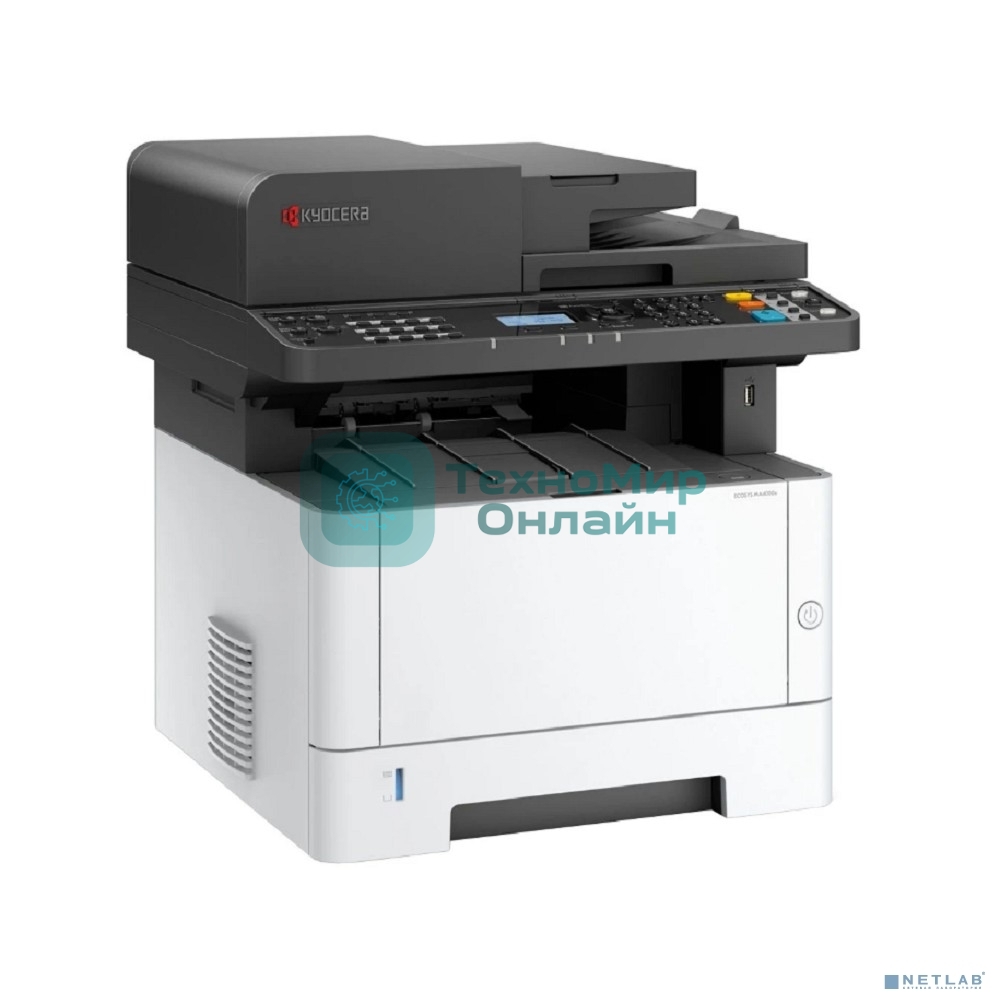 МФУ лазерное Kyocera ECOSYS MA4000x (Азия), P/C/S, ч/б лазерный, A4, 40 стр/мин, 1200x1200 dpi, 1024 Мб, USB 2.0, Network, лоток 250 л., Duplex, автопод., старт.тонер 3600 стр.