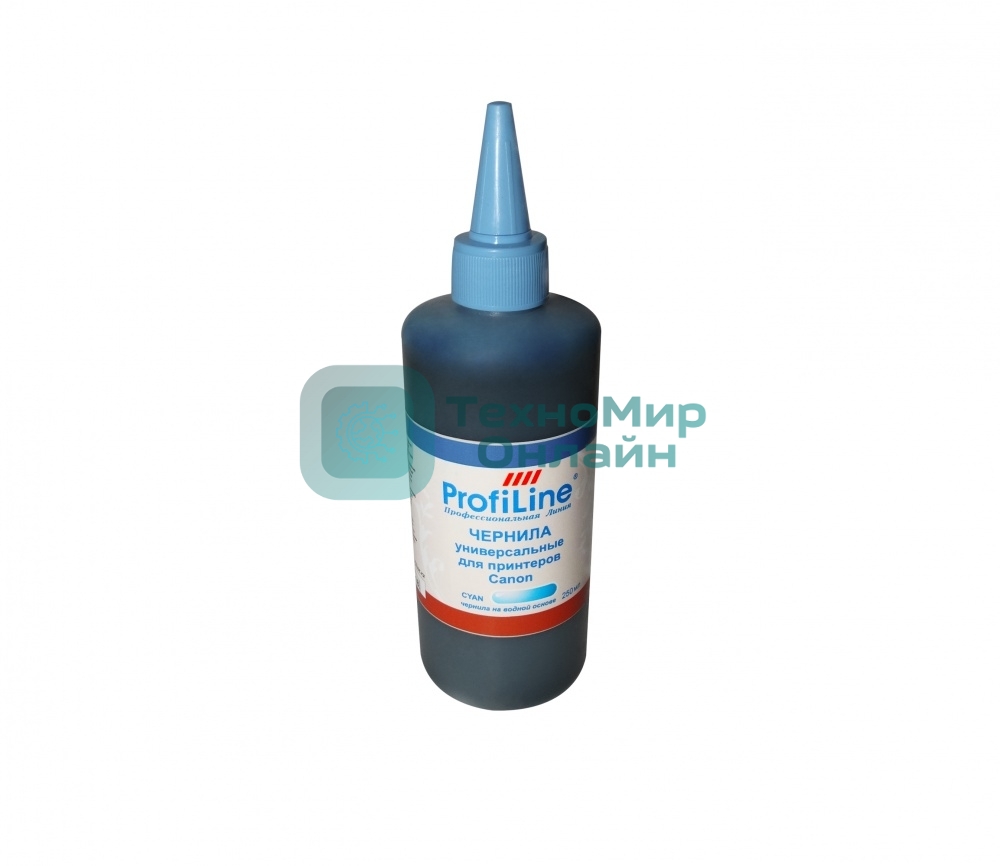 Чернила для принтеров Canon универсальные Cyan 250 мл водн ProfiLine
