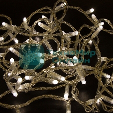 Гирлянда Neon-night Нить 10м, эффект мерцания (каждый 5-ый), прозрачный ПВХ, 230В, теплый белый