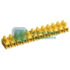 Зажим винтовой ЗВИ-5 н/г 1.5-4.0 кв.мм 12 пар жел. IEK UZV7-005-04