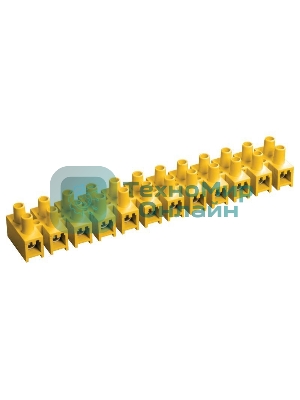 Зажим винтовой ЗВИ-5 н/г 1.5-4.0 кв.мм 12 пар жел. IEK UZV7-005-04