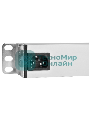 Блок розеток ЦМО Rem-10 без шнура с выкл., 5 IEC 60320 C13, вход IEC 60320 C14, 10A, алюм., 10