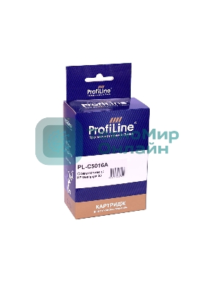 Картридж струйный ProfiLine PL-C5016A для принтеров HP DesignJet-10/20/30/50/90/120/130 с чернилами Black 69 мл