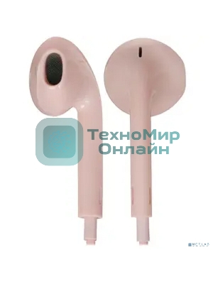 Проводные наушники Hoco M55 розовый, внутриканальные, Jack 3.5 мм
