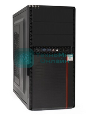 Компьютерный корпус Minitower ExeGate MA-371X-UNS350 (mATX, БП UNS350 с вент. 12см, 2*USB+2*USB 3.0, аудио, черный)