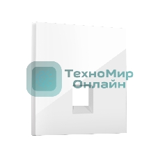 SP1120 Лицевая панель SIGMA (Белый глянец) для компьютерной/телефонной розетки RJ-45/RJ-11 QUANT PRO