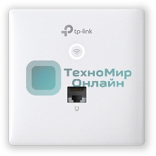Точка доступа TP-Link Omada AC1200 wireless MU-MIMO Gigabit wall-plate Access Point, 1 Gigabit downlink port, 1 gigabit uplink port, 802.3af/at PoE in, wall plate mounting, support standalone mode and controlled by Omada SDN controller (Software/hardware/Cloud)
