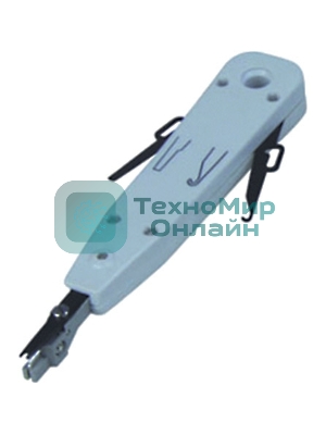 Инструмент ITK для заделки витой пары, тип Krone с крючками серый