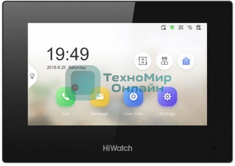 Видеодомофон HiWatch Pro VDP-H3212WB черный