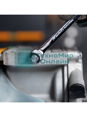 Набор ключей Matrix комбинированных, трещоточных шарнирных 8шт