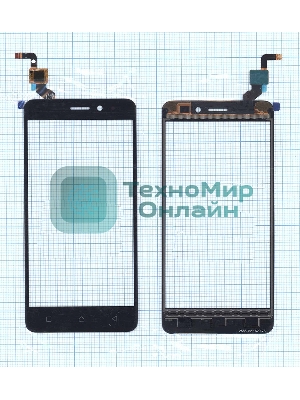 Сенсорное стекло (тачскрин) для Lenovo K6, черное