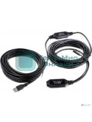 Кабель-адаптер USB3.0-repeater, удлинительный активный Am-->Af 10м VCOM