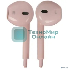 Проводные наушники Hoco M55 розовый, внутриканальные, Jack 3.5 мм