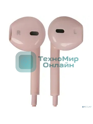 Проводные наушники Hoco M55 розовый, внутриканальные, Jack 3.5 мм