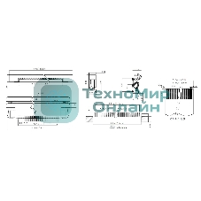 Разъем FPC Half Coverage Top Contact 0.5K-BS-32PWB 32 pin высота 2мм шаг 0,5мм