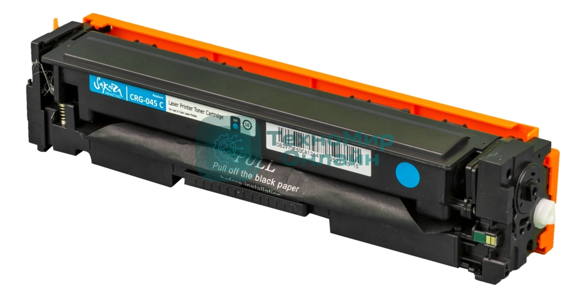Картридж лазерный Sakura CRG045C для Canon i-SENSYS LBP-610C, MF-630C, синий, 1 300к.