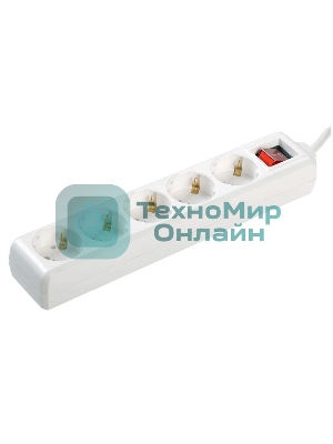 Удлинитель WYP10-16-05-05-ZK-N У05К-выкл. 5 мест 2 Р + P Е/5 метров 3х1 мм2 16А/250 IEK