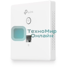 Точка доступа TP-Link Omada AC1200 wireless MU-MIMO Gigabit wall-plate Access Point, 1 Gigabit downlink port, 1 gigabit uplink port, 802.3af/at PoE in, wall plate mounting, support standalone mode and controlled by Omada SDN controller (Software/hardware/Cloud)