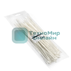 Стяжка (хомут) нейлоновая ExeGate EX293139RUS CV66-500x7.5W (нейлон 6.6, 500x7.5 мм, неоткрывающаяся, halogen free, -40°C - +85°C, белая, 100 шт)
