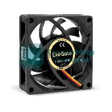 Вентилятор для корпуса ExeGate EX07015S3P черный, 70 мм, 3000 об/мин, 27 дБ, 3 pin