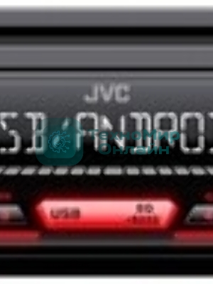 Автомагнитола JVC KD-X152M, 1 DIN, USB Type-A, AUX, съёмная панель