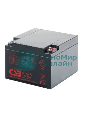 Батарея для ИБП CSB GP-12260 (12V, 26Ah) для UPS клеммы F2
