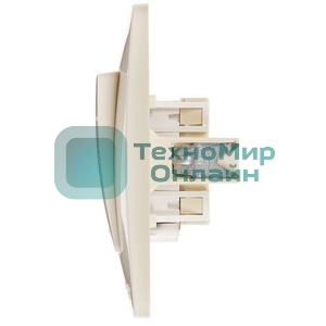 Systeme Electric Blanca внутр Беж Выключатель 1-клавишный (cх.1) с подсветкой, 10А, 250B