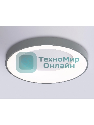 Потолочный светодиодный светильник Ambrella light FZ1402 GR серый IP20 48W 3000K-6500K D500*50 (ПДУ ИК)