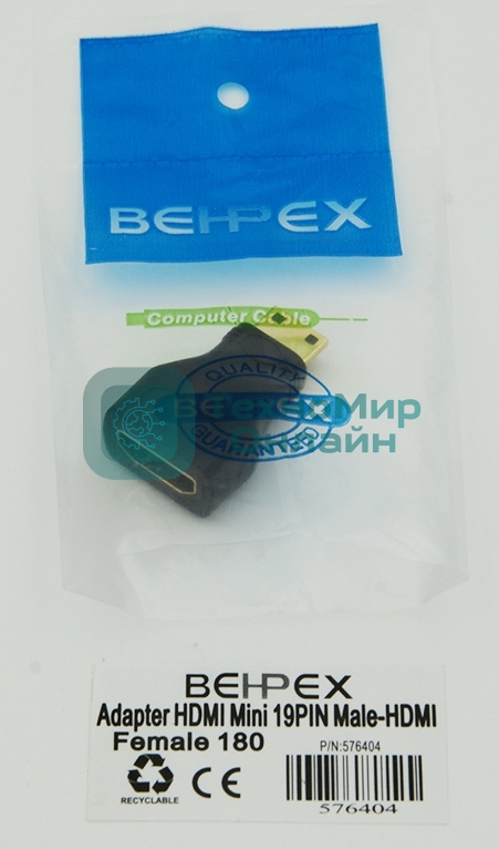 Переходник аудио-видео HDMI (f)/Mini HDMI (m)