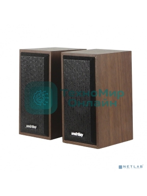 Акустическая система SmartBuy ONE, дерево, 6 Вт, питание от USB, коричневые (SBA-102)/20