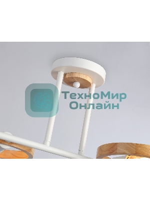 Светильник Ambrella light TR8247/4 WH/LWD белый/светлое дерево E27/4 max 40W 840*360*220