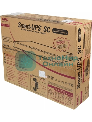 Источник бесперебойного питания APC Smart-UPS SC SC450RMI1U 280Вт 450ВА черный
