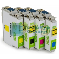 Картридж струйный Cactus CS-EPT0735 черный/голубой/пурпурный/желтый (45.6 мл) для Epson Stylus С79/C110/СХ3900/CX4900