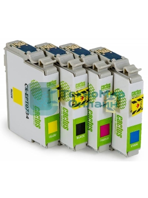 Картридж струйный Cactus CS-EPT0735 черный/голубой/пурпурный/желтый (45.6 мл) для Epson Stylus С79/C110/СХ3900/CX4900