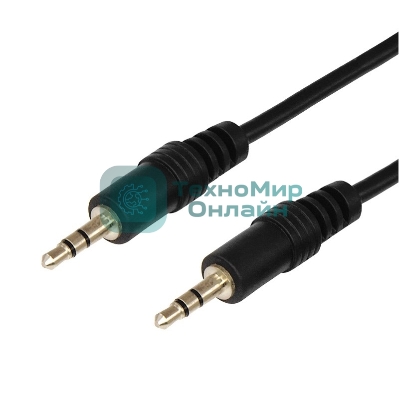 Шнур Rexant Стерео 3,5 мм штекер - Стерео 3,5 мм штекер, длина 3 метра