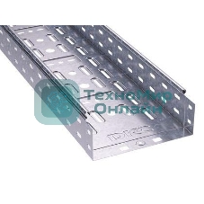 Лоток листовой перфорированный 300х80 L3000 сталь 0.8мм ДКС 35305