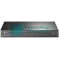 Коммутатор TP-Link JetStream 8-Port Gigabit Smart Switch with 4-Port PoE+, 4× Gigabit PoE+ Ports, 802.3at/af, 62 W PoE Power, Desktop Steel CaseIntegration with Omada SDN Controller, 802.1Q VLAN, STP/RSTP/MSTP, IGMP Snooping, 802.1p/DSCP QoS, ACL, 802.1x, Radius/Tac
