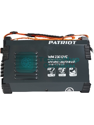 Сварочный аппарат Patriot WM230DVC инвертор ММА 10.7кВт (кейс в комплекте)