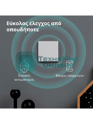 Выключатель умный Aqara Smart wall switch H1 ((with neutral, single rocker) WS-EUK03