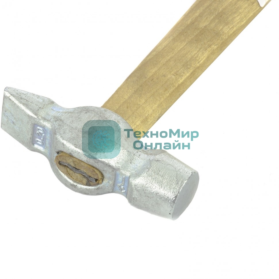 Молоток Россия слесарный,200 г,круглый боек,деревянная ручка 10238