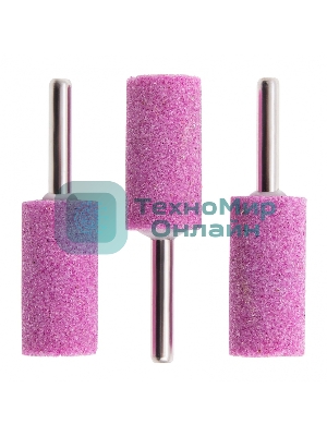 Шарошка абразивная Matrix, цилиндр удлин., 19 x 38 мм, хвостовик 6 мм, F46, 3шт.