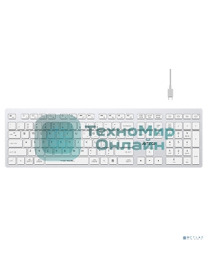 Клавиатура беспроводная A4Tech Fstyler FBX50C, USB, Bluetooth/Радиоканал, белый