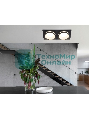 Светильник Ambrella light TN30712/2 BK черный GU5.3/2 182*92*36