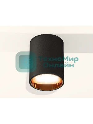 Светильник Ambrella Light XS6313023 SBK/PYG черный песок/золото желтое полированное MR16 GU5.3 (C6313, N6113)